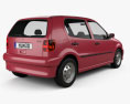 Volkswagen Polo 5도어 2002 3D 모델  back view