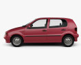 Volkswagen Polo 5ドア 2002 3Dモデル side view