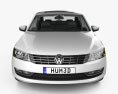 Volkswagen Passat (B7) HQインテリアと 2014 3Dモデル front view