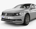 Volkswagen Passat (B8) 轿车 带内饰 2017 3D模型