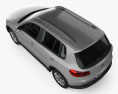 Volkswagen Tiguan Sport & Style mit Innenraum 2017 3D-Modell Draufsicht