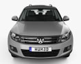 Volkswagen Tiguan Sport & Style mit Innenraum 2017 3D-Modell Vorderansicht