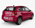 Volkswagen Polo 5도어 2017 3D 모델  back view