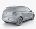 Volkswagen Polo пятидверный 2017 3D модель