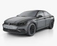 Volkswagen Lamando 2018 3D-Modell wire render