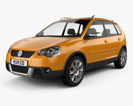 3D model of Volkswagen Cross Polo 2009