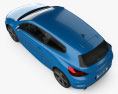 Volkswagen Scirocco R 2018 3D模型 顶视图
