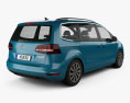 Volkswagen Sharan 2019 3d model back view