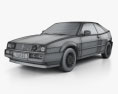 Volkswagen Corrado G60 1995 3D模型 wire render
