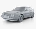 Volkswagen Corrado G60 1995 3D-Modell clay render