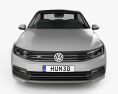 Volkswagen Passat R-line (B8) Sedán 2018 Modelo 3D vista frontal