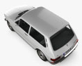 Volkswagen Brasilia 1973 Modello 3D vista dall'alto
