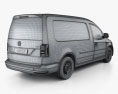 Volkswagen Caddy Maxi パネルバン 2018 3Dモデル