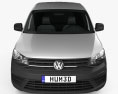 Volkswagen Caddy Maxi Furgoneta 2018 Modello 3D vista frontale