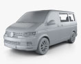 Volkswagen Transporter (T6) Multivan 2019 3D 모델  clay render