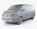 Volkswagen Transporter (T6) Panel Van 2019 3d model clay render
