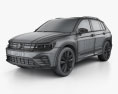 Volkswagen Tiguan GTE 2017 3d model wire render