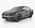 Volkswagen Passat (NMS) 2019 3D-Modell wire render