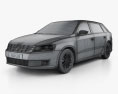 Volkswagen Gran Lavida 2016 3D模型 wire render