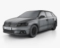Volkswagen Gran Lavida Sport 2016 Modèle 3d wire render