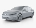 Volkswagen Passat (B8) sedan GTE 2018 3D-Modell clay render