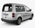 Volkswagen Caddy 2010 3D模型 后视图