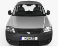 Volkswagen Caddy 2010 Modelo 3D vista frontal