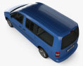 Volkswagen Caddy Maxi 2010 3D-Modell Draufsicht