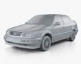 Volkswagen Jetta 1998 3d model clay render