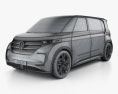 Volkswagen BUDD-e 2017 3D модель wire render