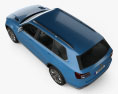 Volkswagen CrossBlue with HQ interior 2014 3d model top view