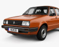 Volkswagen Jetta 1984 3Dモデル