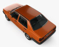 Volkswagen Jetta 1984 3D模型 顶视图