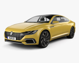 3D model of Volkswagen Sport Coupe GTE 2018