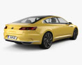 Volkswagen Sport Coupe GTE 2018 3D 모델  back view