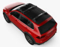 Volkswagen Tiguan GTE Active 2016 3D-Modell Draufsicht