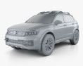 Volkswagen Tiguan GTE Active 2016 3D модель clay render