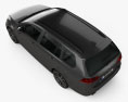 Volkswagen Golf GTD Variant 2018 Modello 3D vista dall'alto