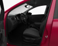 Volkswagen Polo 5-door with HQ interior 2017 3d model seats