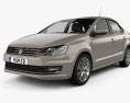 Volkswagen Polo Highline 세단 2018 3D 모델 