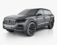Volkswagen T-Prime GTE 2017 3D模型 wire render