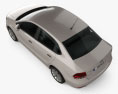 Volkswagen Vento 2019 3D模型 顶视图