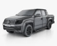 Volkswagen Amarok Crew Cab Aventura 2021 3D模型 wire render