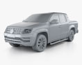 Volkswagen Amarok Crew Cab Aventura 2021 3D-Modell clay render