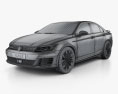 Volkswagen Lamando GTS 2018 3d model wire render