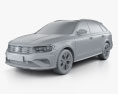 Volkswagen C-Trek 2018 3D-Modell clay render