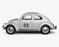 Volkswagen Beetle Herbie the Love Bug 3D 모델  side view