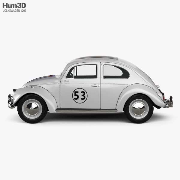 Volkswagen Beetle Herbie The Love Bug 3dモデル 乗り物 On Hum3d