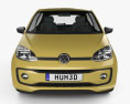 Volkswagen Up Style 3-Türer 2020 3D-Modell Vorderansicht