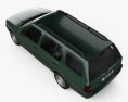 Volkswagen Golf Variant 1996 3D模型 顶视图
